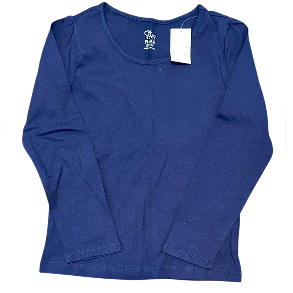 Children’s Place | Girls Navy Basic Long Sleeve Layering Top | Size Small | NWT